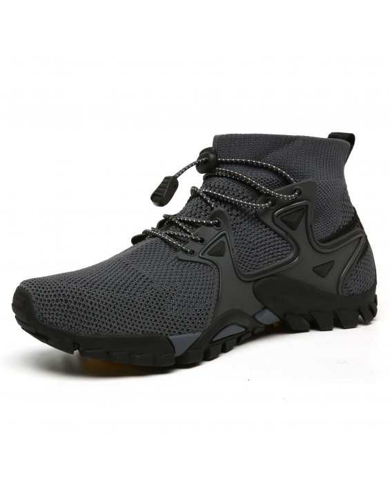 Men's Knitted Upper Breathable Lightweight Outdoor Sports Shoes