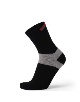 Men's Thickened Mid-tube Contrast Color Breathable Sweat-absorbent Towel Bottom Sports Socks