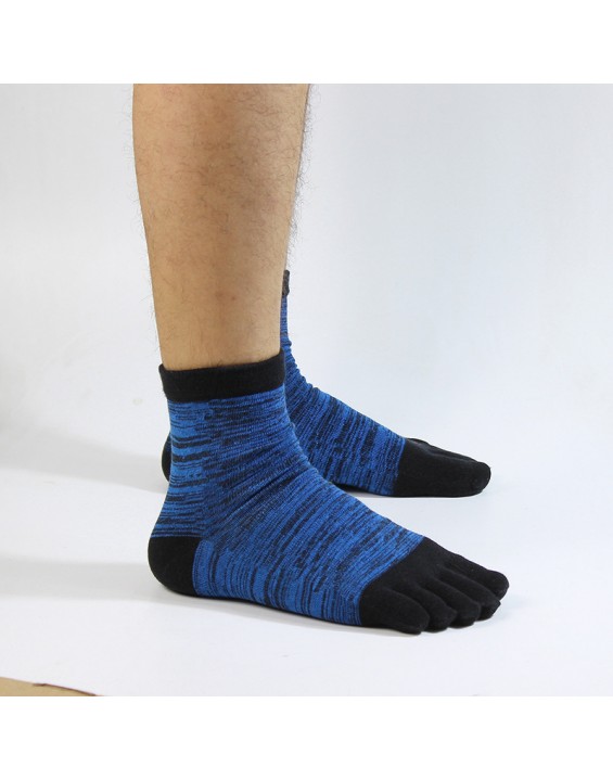 Men's Cotton High Waist Ethnic Five-finger Socks