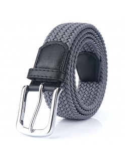 Men's Buckle Elastic Woven Belt