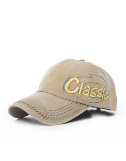 Men's Washed And Old Retro Letter Three-dimensional Embroidery Hat